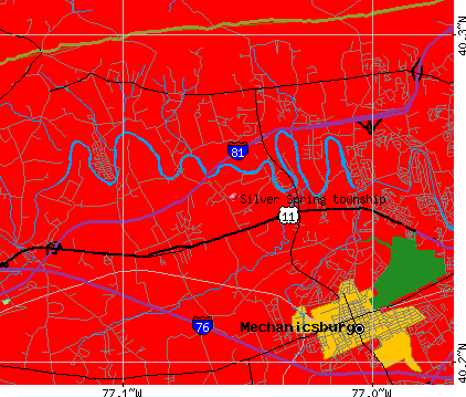 Silver Spring township, PA map