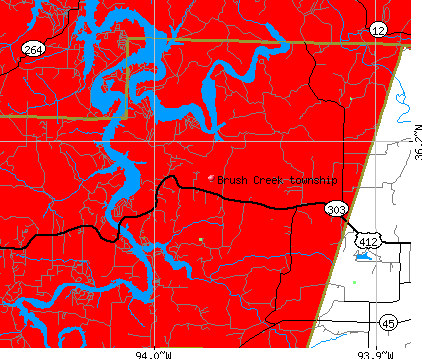 Brush Creek township, Washington County, Arkansas (AR) Detailed Profile