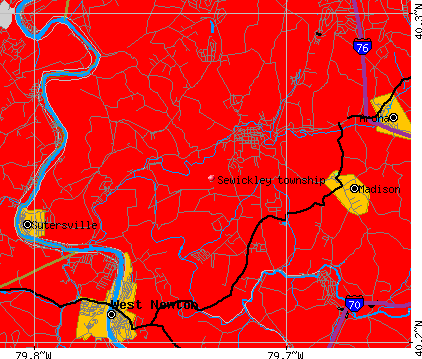 Sewickley township, PA map