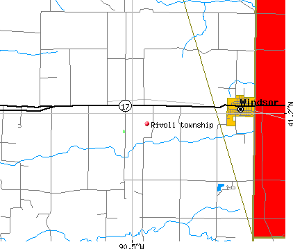 Rivoli township, IL map