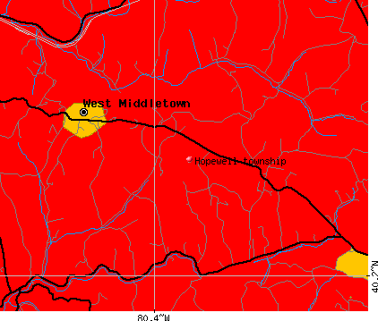 Hopewell township, PA map