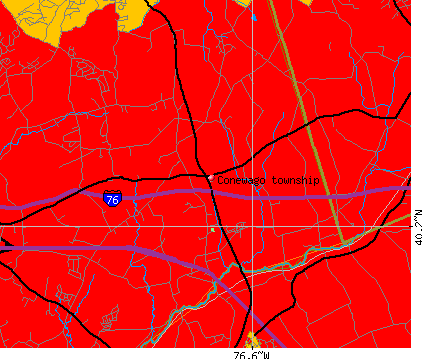Conewago township, PA map