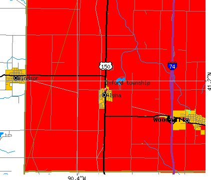 Oxford township, IL map