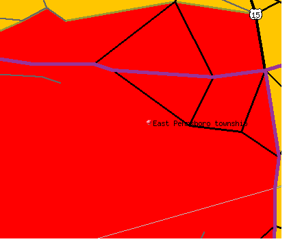 East Pennsboro township, PA map