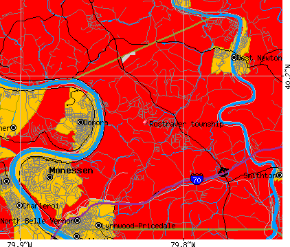 Rostraver township, PA map