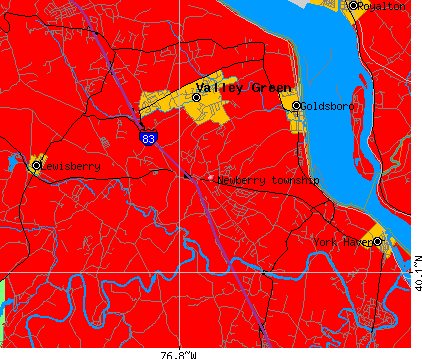 Newberry township, PA map