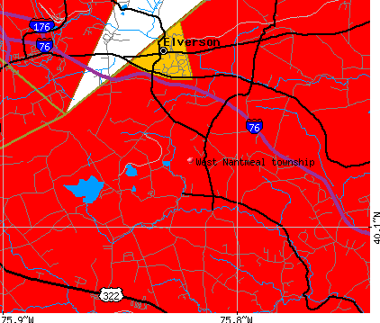 West Nantmeal township, PA map