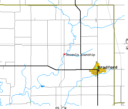 Osceola township, IL map