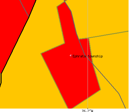 Ephrata township, PA map