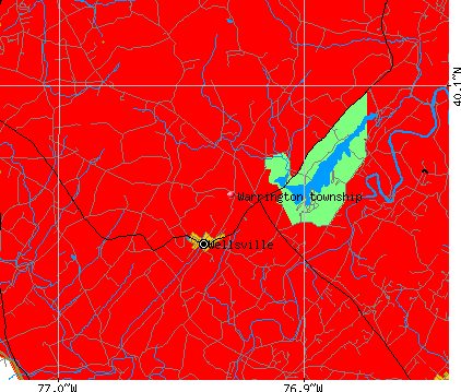 Warrington township, PA map