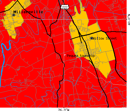 Pequea township, PA map