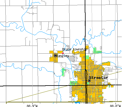 Bruce township, IL map