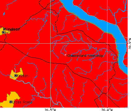 Chanceford township, PA map