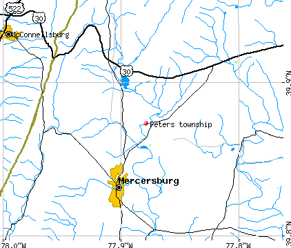 Peters township, PA map