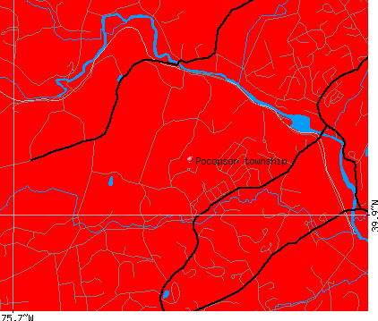 Pocopson township, PA map