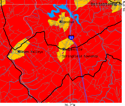 Springfield township, PA map