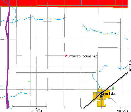 Ontario township, IL map