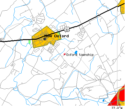 Oxford township, PA map