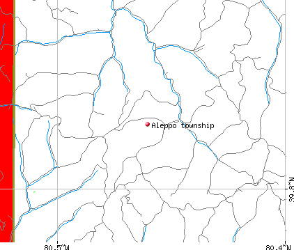 Aleppo township, PA map