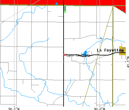 Lynn township, IL map