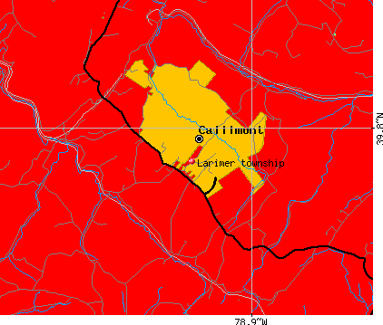 Larimer township, PA map