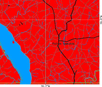 Fulton township, PA map