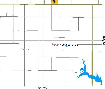 Wachter township, SD map