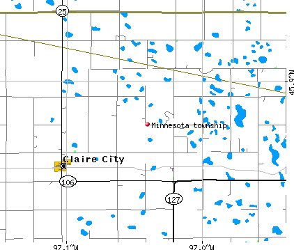 Minnesota township, SD map
