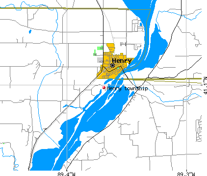 Henry township, IL map