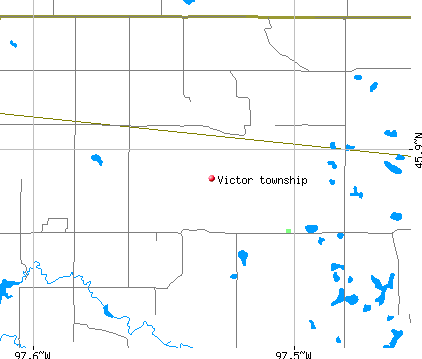 Victor township, SD map