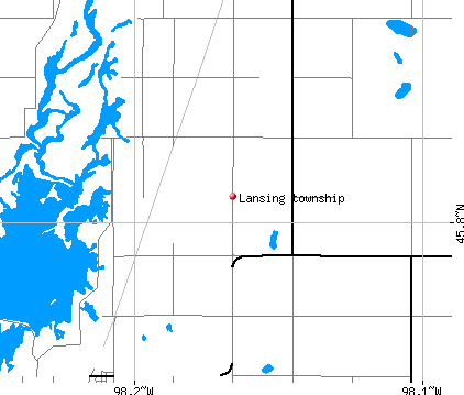 Lansing township, SD map