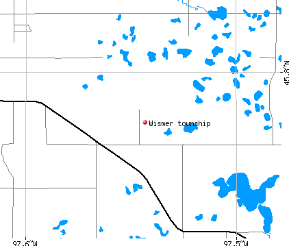 Wismer township, SD map