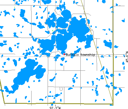 Buffalo township, SD map