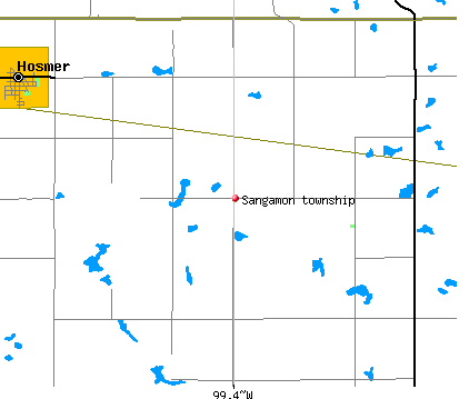 Sangamon township, SD map