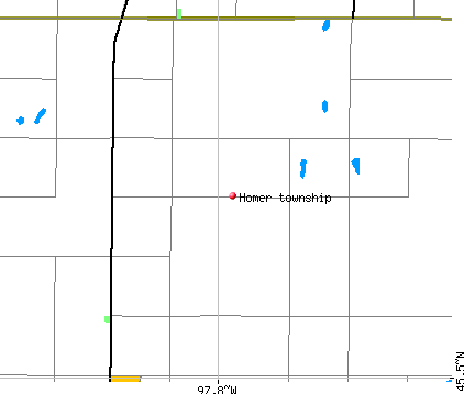 Homer township, SD map