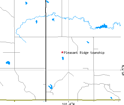 Pleasant Ridge township, SD map
