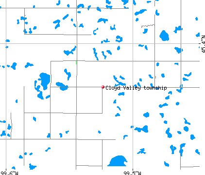 Cloyd Valley township, SD map