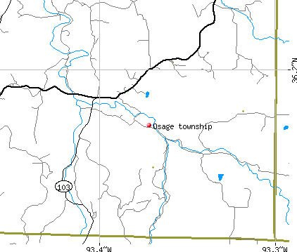 Osage township, AR map