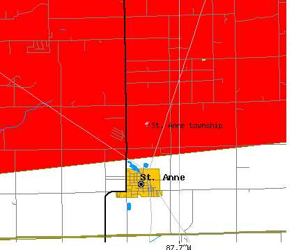 St. Anne township, IL map