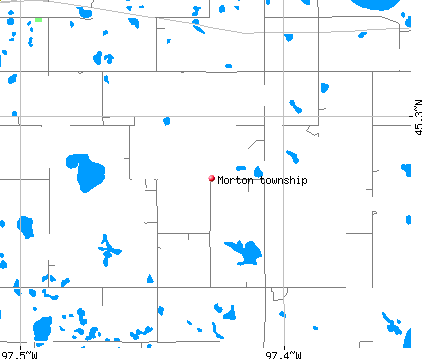 Morton township, SD map
