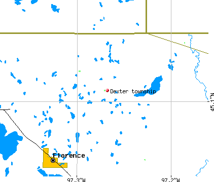 Dexter township, SD map