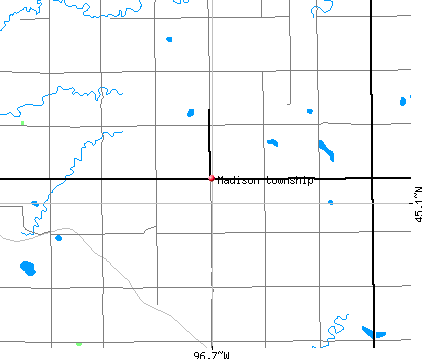 Madison township, SD map