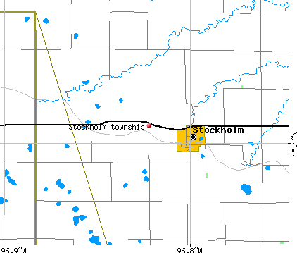 Stockholm township, SD map