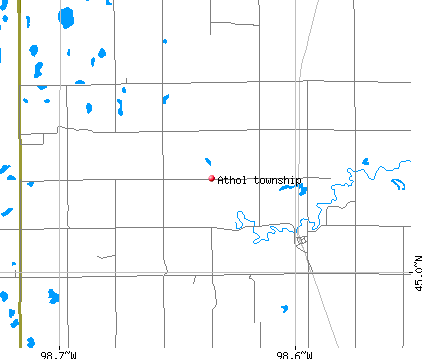 Athol township, SD map