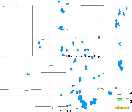 Garfield township, SD map