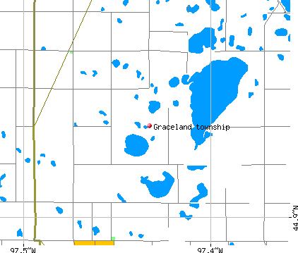 Graceland township, SD map