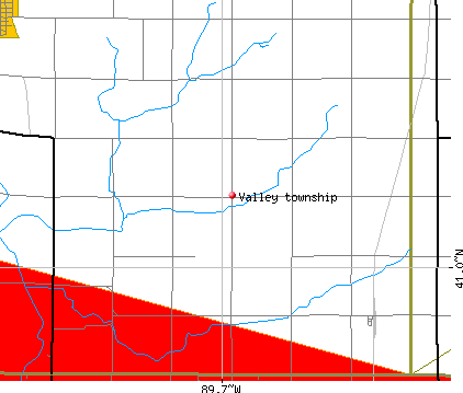 Valley township, IL map