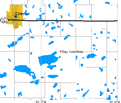 Day township, SD map