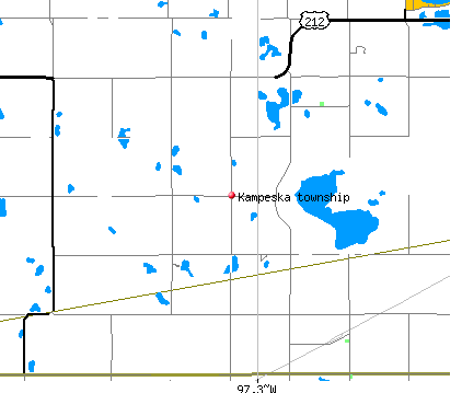 Kampeska township, SD map