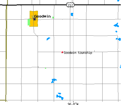 Goodwin township, SD map